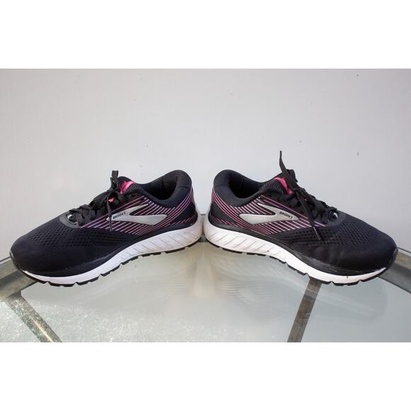 Brooks Addiction GTS 14 Running Shoes Womens Size 8.5 2E Extra Wide Black Pink - Picture 3 of 9